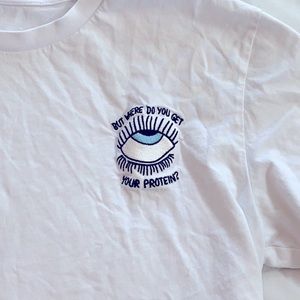 White Short Sleeve Vegetarian/Vegan Graphic Tee